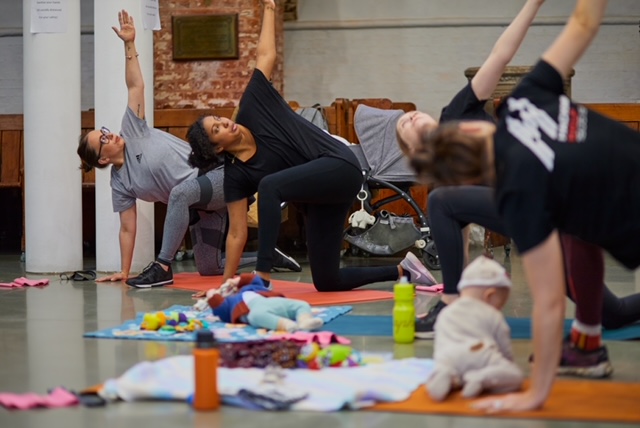 Strong Mamas by The Fitness Monkey Roman Road Market. banner Postnatal Fitness